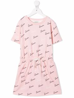LANVIN Enfant платье-футболка с логотипом