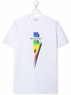 Neil Barrett Kids футболка с логотипом