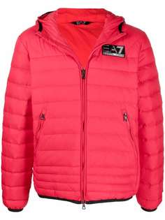 Ea7 Emporio Armani пуховик с логотипом