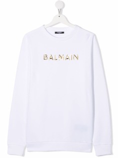 Balmain Kids толстовка с логотипом