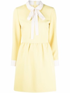 RED Valentino платье с воротником-шарфом