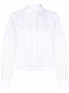 Helmut Lang рубашка с длинными рукавами и вставками
