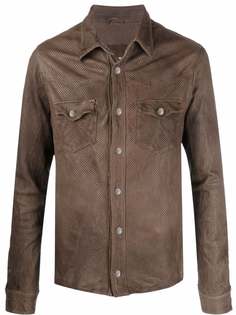 Giorgio Brato кожаная куртка-рубашка
