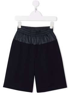 Fendi Kids шорты с контрастной отделкой