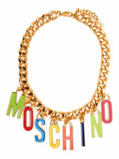 Moschino колье с логотипом