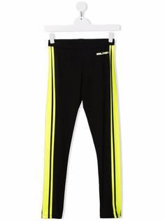 Balmain Kids легинсы с логотипом и полосками