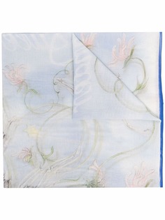 Alexander McQueen шелковый платок с цветочным принтом