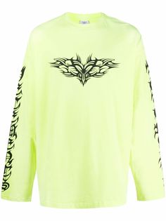 VETEMENTS футолка с длинными рукавами и графичным принтом