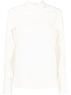 JOSEPH шелковая блузка Bailie с драпировкой