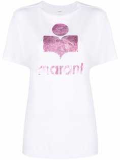 Isabel Marant Étoile льняная футболка с логотипом