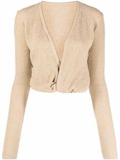 Jacquemus укороченный кардиган Le gilet Noué с драпировкой