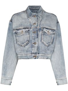 Isabel Marant Étoile укороченная джинсовая куртка Tadia