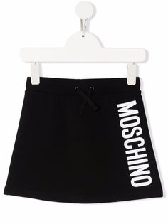 Moschino Kids юбка мини А-силуэта с логотипом