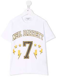 Neil Barrett Kids футболка с логотипом