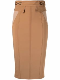 Elisabetta Franchi юбка-карандаш с контрастной вставкой