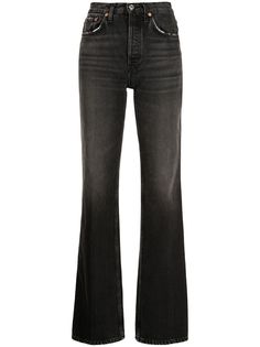 RE/DONE джинсы 70s bootcut с завышенной талией