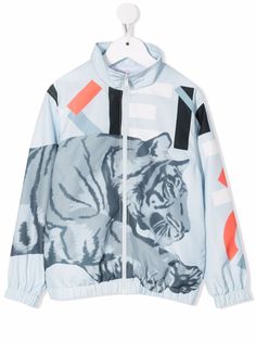 Kenzo Kids бомбер с принтом Tiger