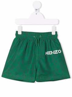 Kenzo Kids плавки-шорты с принтом