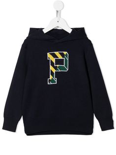 Ralph Lauren Kids пуловер с капюшоном вязки интарсия