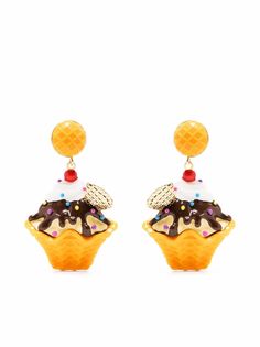 Moschino серьги-клипсы