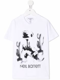 Neil Barrett Kids футболка с графичным принтом