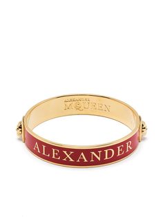 Alexander McQueen браслет-бэнгл с логотипом