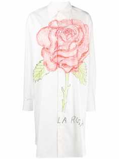 Marni платье-рубашка с принтом La Rosa