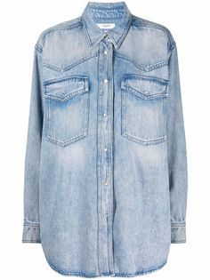 Isabel Marant Étoile джинсовая куртка оверсайз