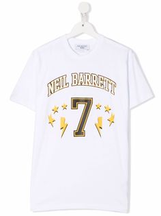 Neil Barrett Kids футболка с логотипом