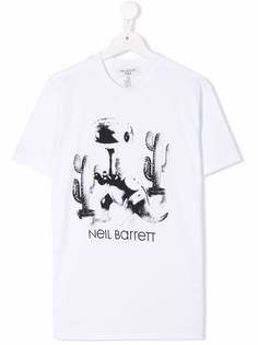Neil Barrett Kids футболка с графичным принтом