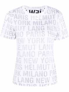Helmut Lang футболка с логотипом