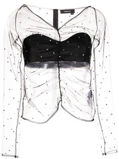 ANOUKI топ с кристаллами