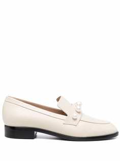 Stuart Weitzman лоферы Goldie с искусственным жемчугом