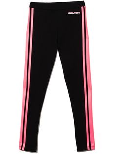 Balmain Kids легинсы с лампасами и логотипом