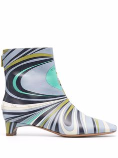 Emilio Pucci ботильоны с абстрактным принтом