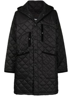 Barbour стеганый пуховик с капюшоном