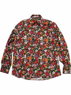 Christopher Kane рубашка Psych с цветочным принтом