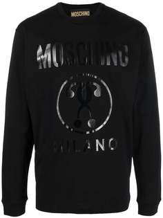 Moschino футболка с длинными рукавами и логотипом