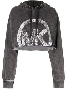 Michael Michael Kors укороченное худи с логотипом
