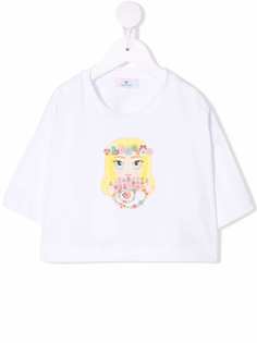 Chiara Ferragni Kids футболка с логотипом