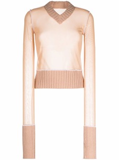 MM6 Maison Margiela прозрачный джемпер