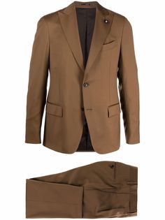 Lardini шерстяной костюм с однобортным пиджаком