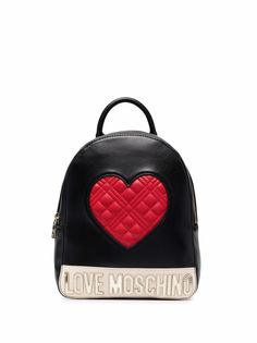 Love Moschino стеганый рюкзак Love Heart