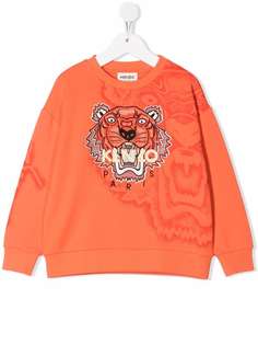 Kenzo Kids толстовка с принтом Tiger