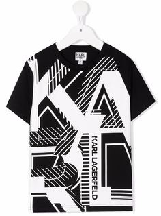 Karl Lagerfeld Kids футболка с логотипом