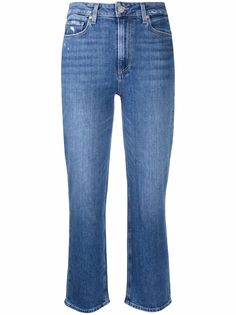 PAIGE прямые джинсы с эффектом потертости
