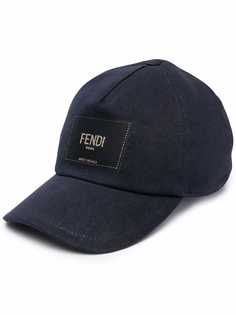 Fendi кепка с нашивкой-логотипом