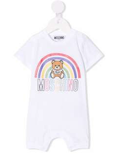 Moschino Kids боди с принтом