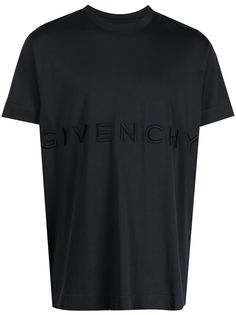 Givenchy футболка с вышитым логотипом GG