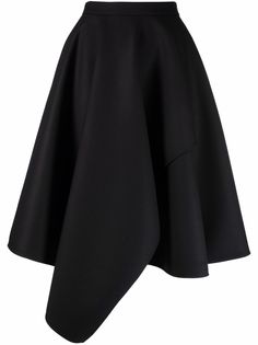 Alexander McQueen юбка А-силуэта асимметричного кроя